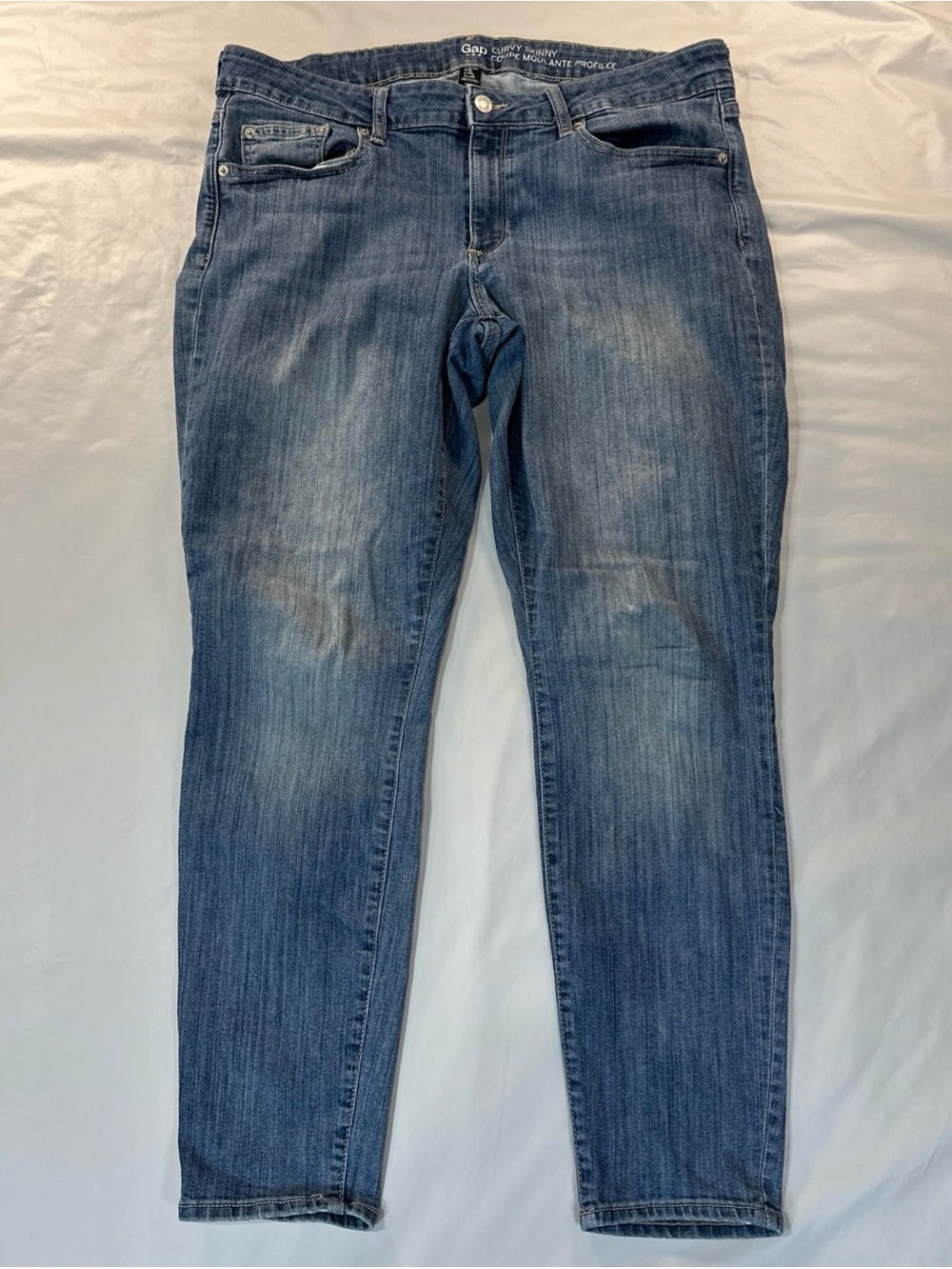 GAP Women's Classic Blue Skinny Jeans Size 14